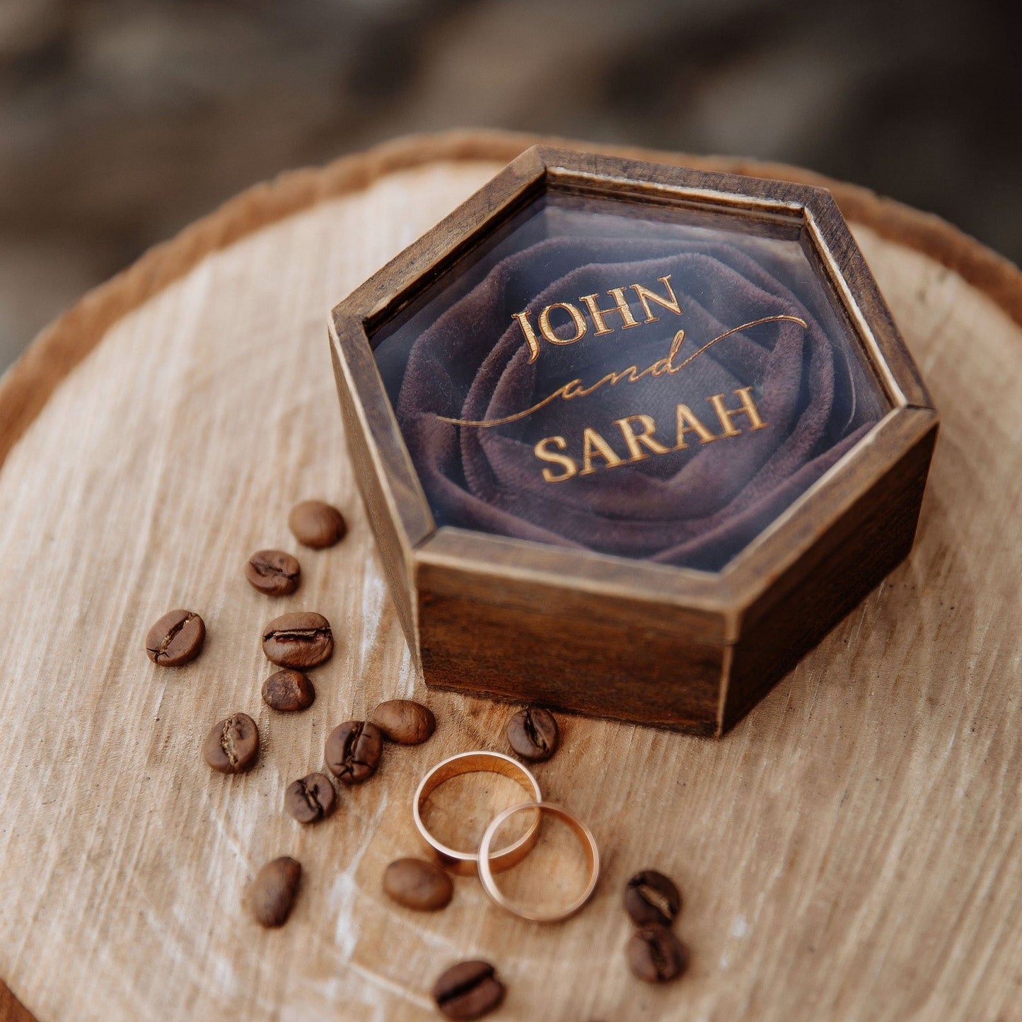 Весільна скринька для обручок