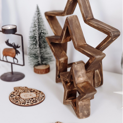 Набір декоративних зірок ручної роботи